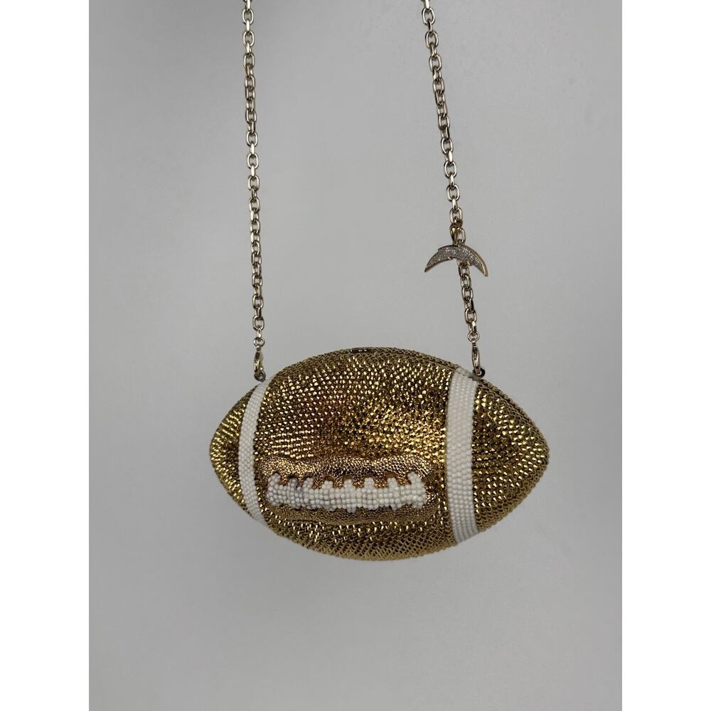Judith Leiber Couture Crystal Football Minaudiere Clutch Bag - Picture 7 of 16